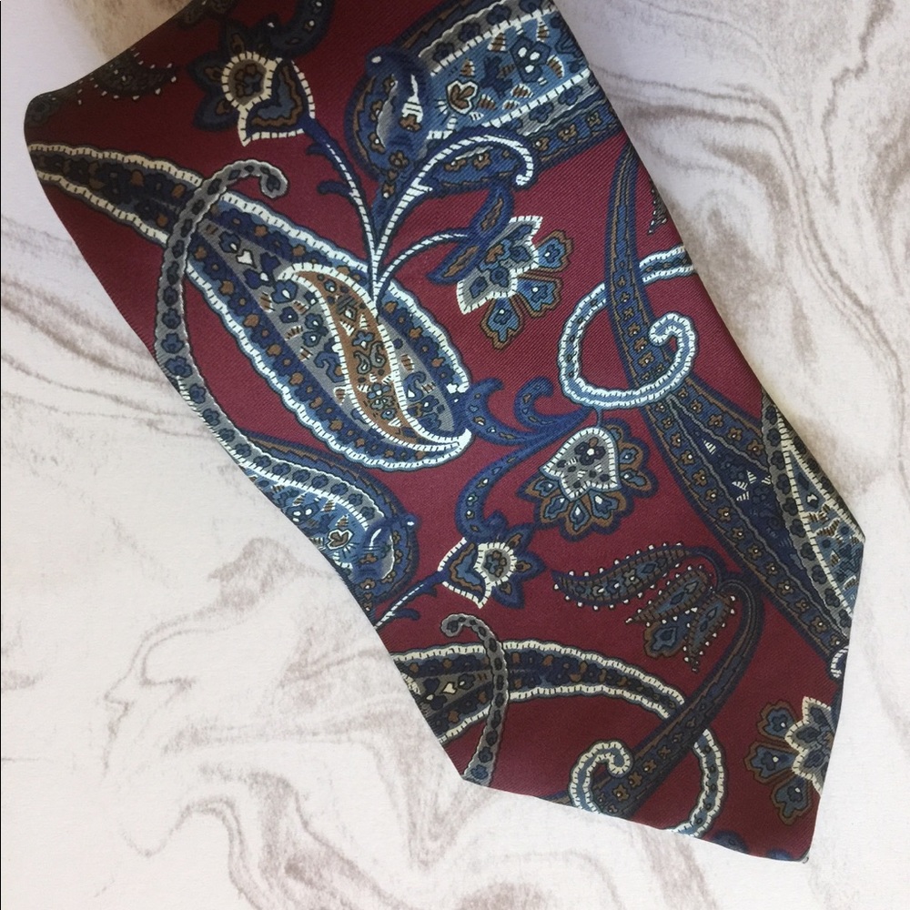 Men's Buckingham Tie 100% Italian Silk Paisley